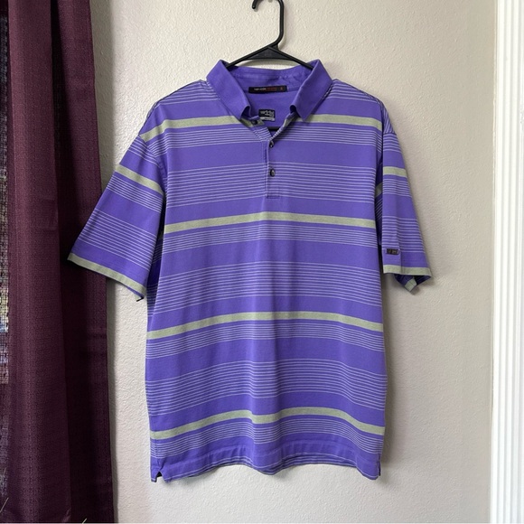 Tiger Woods Collection Other - #720 Tiger Woods Purple/Green Golf Shirt Size Medium